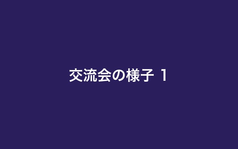 交流会の様子1（ダミー）